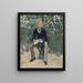 George Moore i kunstnernes have - Édouard Manet — indrammet kunstværk på væggen