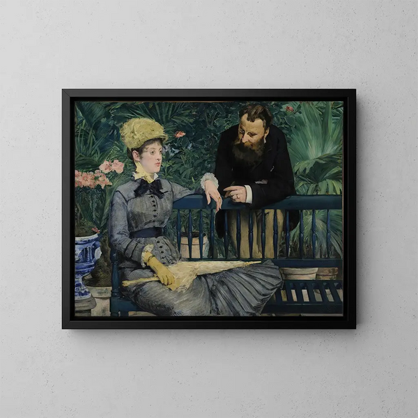 i konservatoriet - Édouard Manet — indrammet kunstværk på væggen