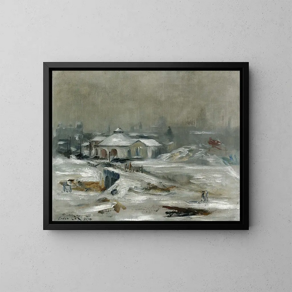 La Gare du chemin de fer de Sceaux - Édouard Manet | Reproduction Source: Tableau La Gare du chemin de fer de Sceaux - Édouard Manet | Reproduction — indrammet kunstværk på væggen