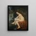 La Nymphe surprise - Édouard Manet — indrammet kunstværk på væggen