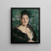 Dame i pels - Édouard Manet — indrammet kunstværk på væggen