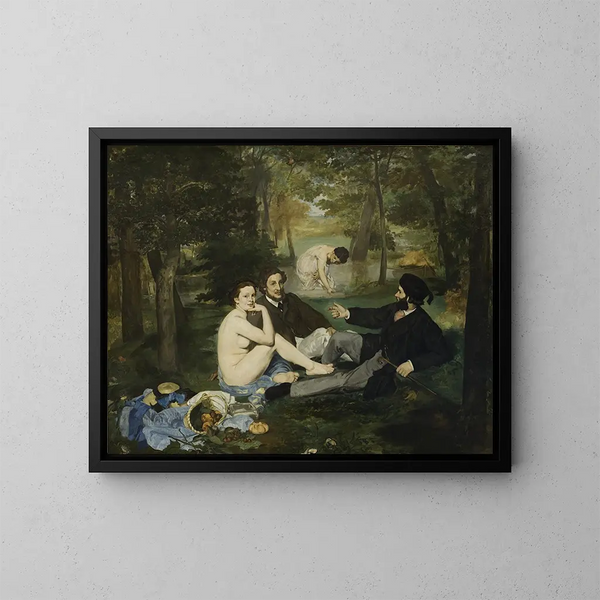 Déjeuner sur l'herbe - Édouard Manet — indrammet kunstværk på væggen