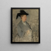 Madame Édouard Manet, Suzanne Leenhoff 1829-1906 - Édouard Manet — indrammet kunstværk på væggen