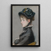 Madame Guillemet - Édouard Manet — indrammet kunstværk på væggen