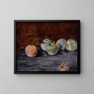 Svesker - Édouard Manet — indrammet kunstværk på væggen