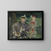 Portrait af Dernest Hosched og hans datter Marthe - Édouard Manet — indrammet kunstværk på væggen