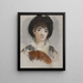 Portrait af grevinde Albazzi - Édouard Manet — indrammet kunstværk på væggen