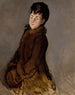 Portrait af Isabelle Lemonnier med muffe - Édouard Manet — visning af kunstværket