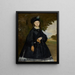 Portrait de Madame Brunet - Édouard Manet — indrammet kunstværk på væggen