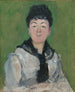 Portrait af en kvinde med sort tørklæde - Édouard Manet — visning af kunstværket