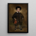 Portrait af et barn - Édouard Manet — indrammet kunstværk på væggen