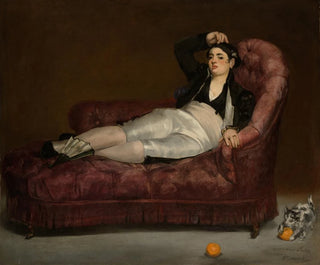 den unge kvinde, der ligger ned i spansk kostume - Édouard Manet — visning af kunstværket