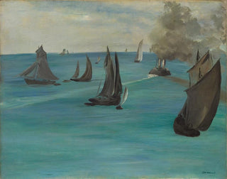 Vue de mer par temps calme - Édouard Manet — visning af kunstværket