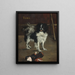 japansk hund Tamathe - Édouard Manet — indrammet kunstværk på væggen