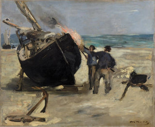 Le bateau goudronné - Édouard Manet — visning af kunstværket
