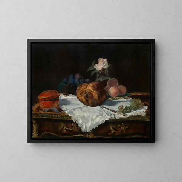 La brioche - Édouard Manet — indrammet kunstværk på væggen