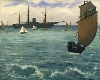 Le Kearsarge à Boulogne - Édouard Manet — visning af kunstværket
