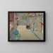 La rue Mosnier avec des drapeaux - Édouard Manet — indrammet kunstværk på væggen