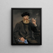 Le fumeur - Édouard Manet — indrammet kunstværk på væggen