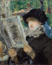 Kvindemaleri læsende - Édouard Manet — visning af kunstværket