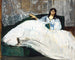 Kvinde med en vifte - Édouard Manet — visning af kunstværket