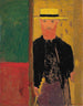 Selvportræt med stok og hat – Édouard Vuillard — visning af kunstværket