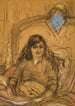 Studie til portrættet af grevinde Anna de Noailles - Édouard Vuillard — visning af kunstværket