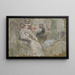 Kvinde i Hvid siddende - Édouard Vuillard Source: Tableau Femme en Blanc Assise - Édouard Vuillard | Reproduction — indrammet kunstværk på væggen