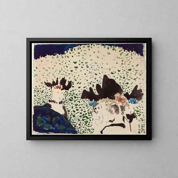 Quatre dames avec des chapeaux élégants - Édouard Vuillard — indrammet kunstværk på væggen