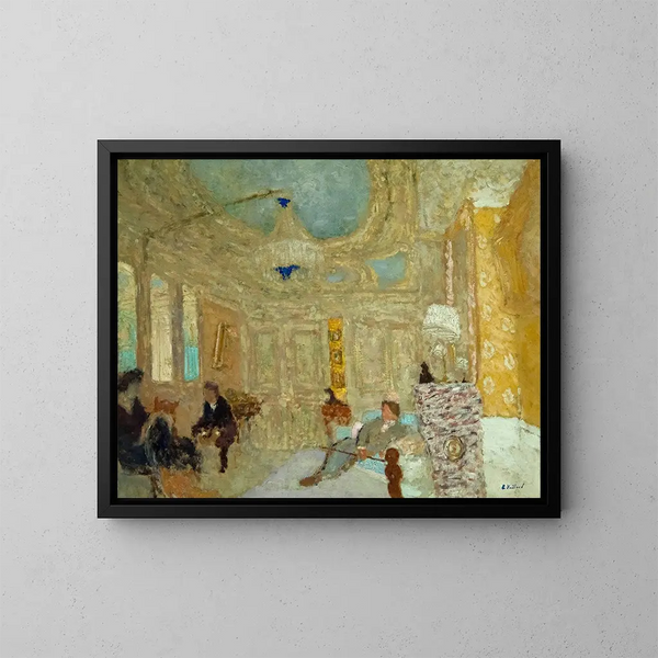 i venteværelset - Édouard Vuillard — indrammet kunstværk på væggen