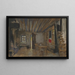 Indendørs maleri af en krointeriør, dekorationsmodel til Lépreuse - Édouard Vuillard — indrammet kunstværk på væggen