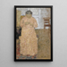 Kvinde, der strikker i en lyserød kjole - Édouard Vuillard — visning af kunstværket