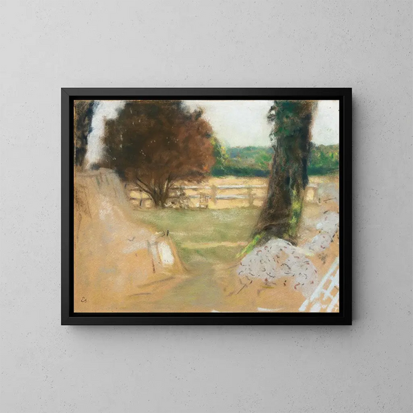 La Barrière blanche aux Clayes - Édouard Vuillard — indrammet kunstværk på væggen