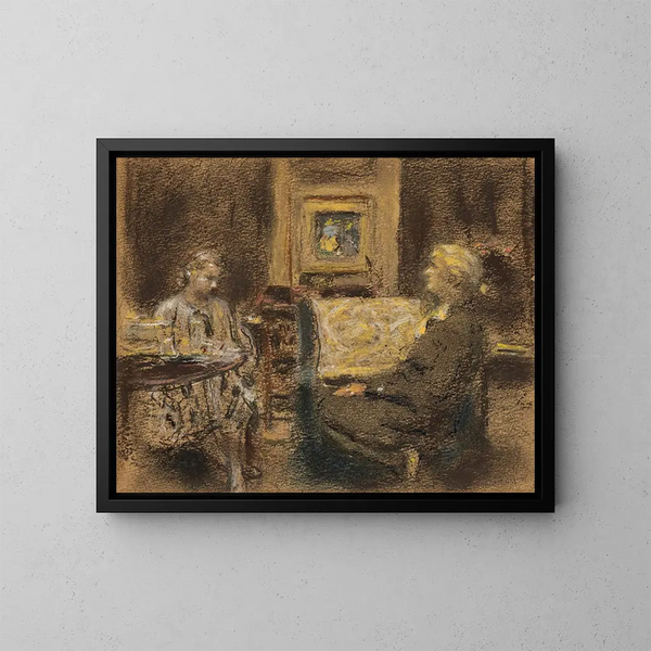 La Lionne d'histoire - Édouard Vuillard — indrammet kunstværk på væggen