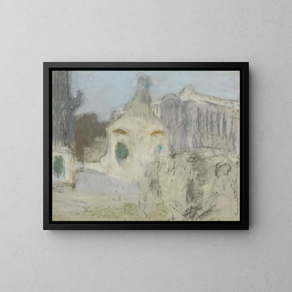 La Place de la Concorde - Édouard Vuillard — indrammet kunstværk på væggen
