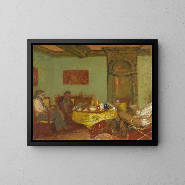 La conversation chez les Natanson-Valvins - Édouard Vuillard — indrammet kunstværk på væggen