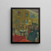 La visiteuse - Édouard Vuillard — indrammet kunstværk på væggen