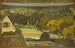 Vindueslandskabsmaleri, der overser skovene - Édouard Vuillard — visning af kunstværket