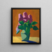 Les Lilas Le bouquet schématique - Édouard Vuillard — indrammet kunstværk på væggen