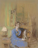 Madame Lucien Sauphar siddende i sit salon - Édouard Vuillard — visning af kunstværket