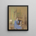 Madame Lucien Sauphar siddende i sit salon - Édouard Vuillard — indrammet kunstværk på væggen