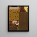 Madame Roussel ved skraldemanden - Édouard Vuillard — indrammet kunstværk på væggen