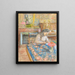 Madame Vuillard skriver Vaucresson - Édouard Vuillard — indrammet kunstværk på væggen