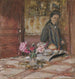Madame Vuillard i hue ved Closerie des Gents - Édouard Vuillard — visning af kunstværket