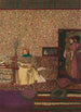Personnages i et interiør L'intimité - Édouard Vuillard — indrammet kunstværk på væggen