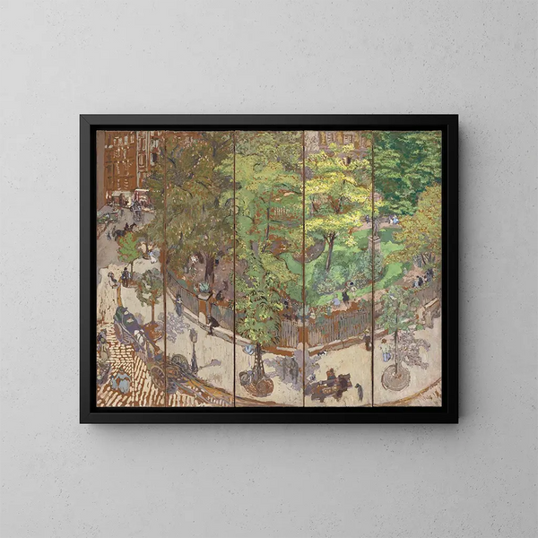Place Vintimille - Édouard Vuillard — indrammet kunstværk på væggen
