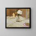 Roses i en glasvase - Édouard Vuillard — indrammet kunstværk på væggen
