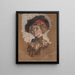 Suzanne Tristan Bernard - Édouard Vuillard — indrammet kunstværk på væggen