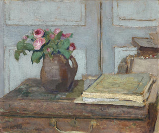 La boîte de peinture des artistes et des roses de mousse - Édouard Vuillard — visning af kunstværket