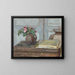 La boîte de peinture des artistes et des roses de mousse - Édouard Vuillard — indrammet kunstværk på væggen